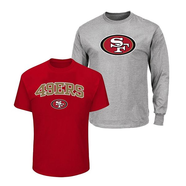 

Мужская футболка San Francisco 49ers scarlet/heather gray, 2 шт Fanatics