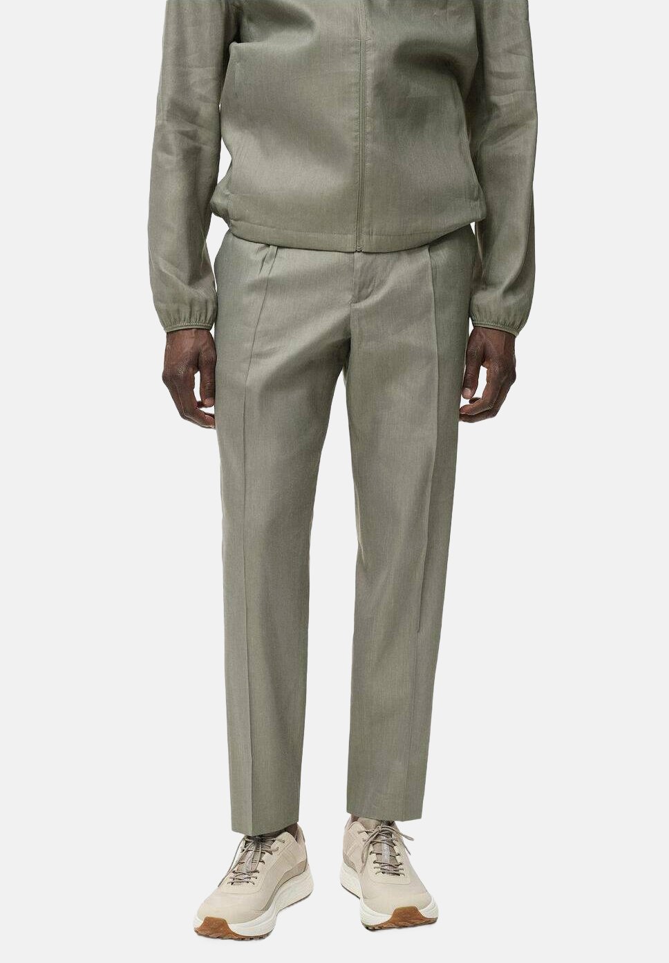 

Костюмные брюки FRED Mango, оливковый