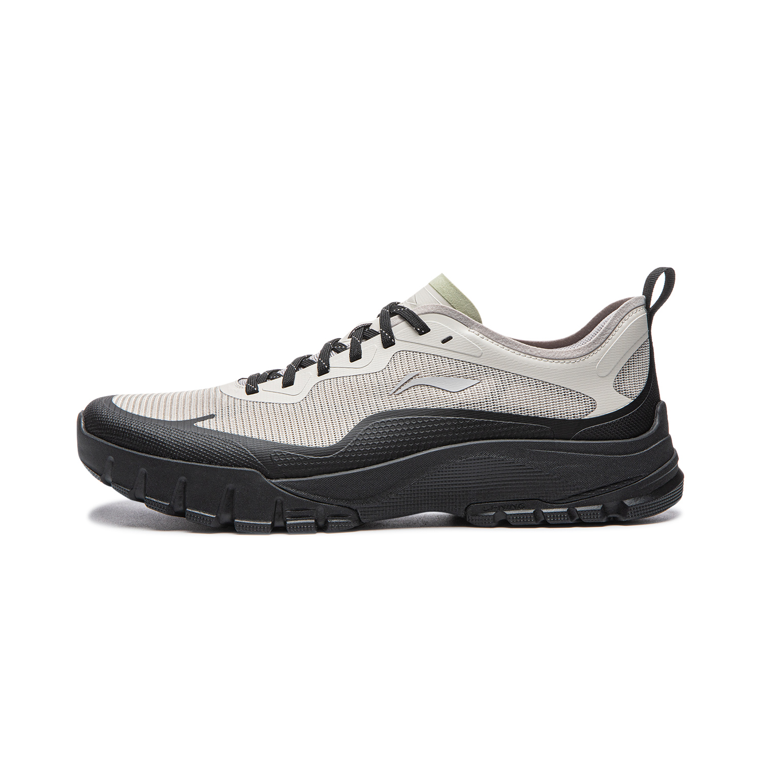 

Li-Ning Cushioning, Wear Resistant мужские низкие кроссовки для повседневной носки, серебро fish серый/черный