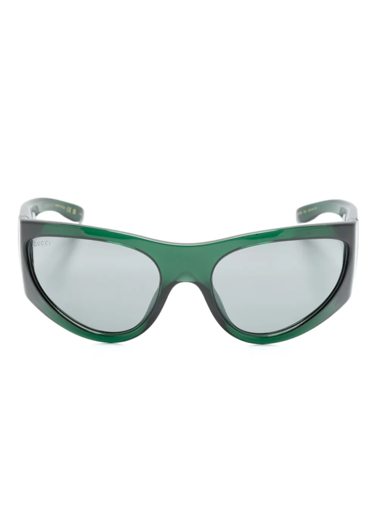 

Gucci Eyewear солнцезащитные очки в прозрачной оправе, зеленый