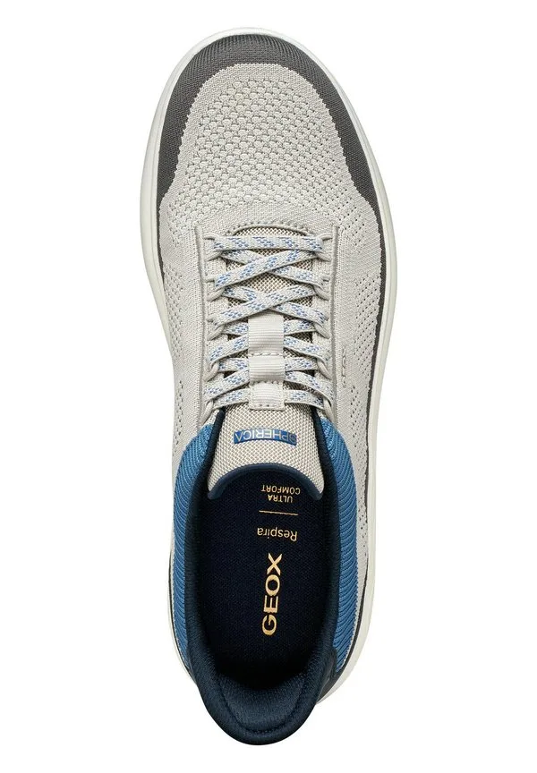 Тренеры Geox, Light Grey Navy — фото 3