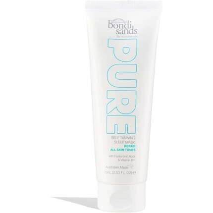 Bondi Sands Pure Автозагар Восстанавливающая маска для сна с гиалуроновой кислотой и витамином B3 75 мл
