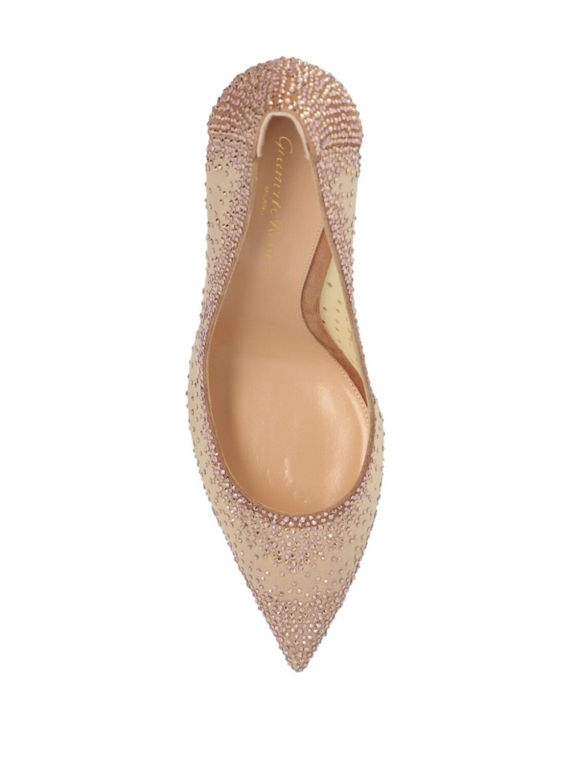 Gianvito Rossi туфли-лодочки Rania 100 мм из кожи, розовый — фото 3