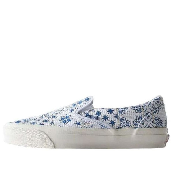 

Кроссовки kith x og classic slip-on lx 'azulejo tile' Vans, синий