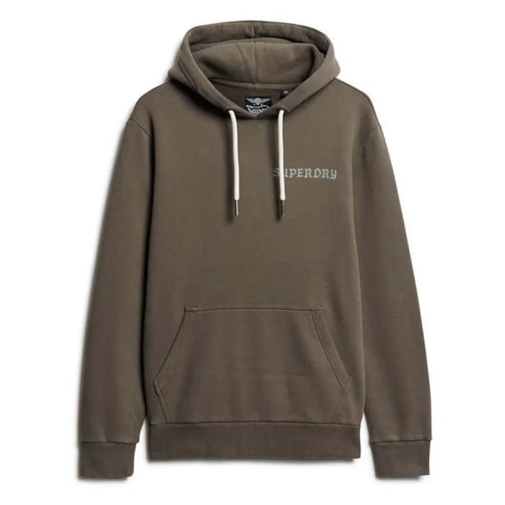 

Худи Superdry Tattoo Graphic, коричневый