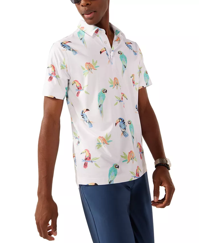 

Мужская поло The Dude Macaw Chubbies, белый