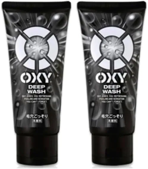 Набор для ухода за кожей Очищающая пенка с углем и скрабом Oxy 2 шт. по 130 г