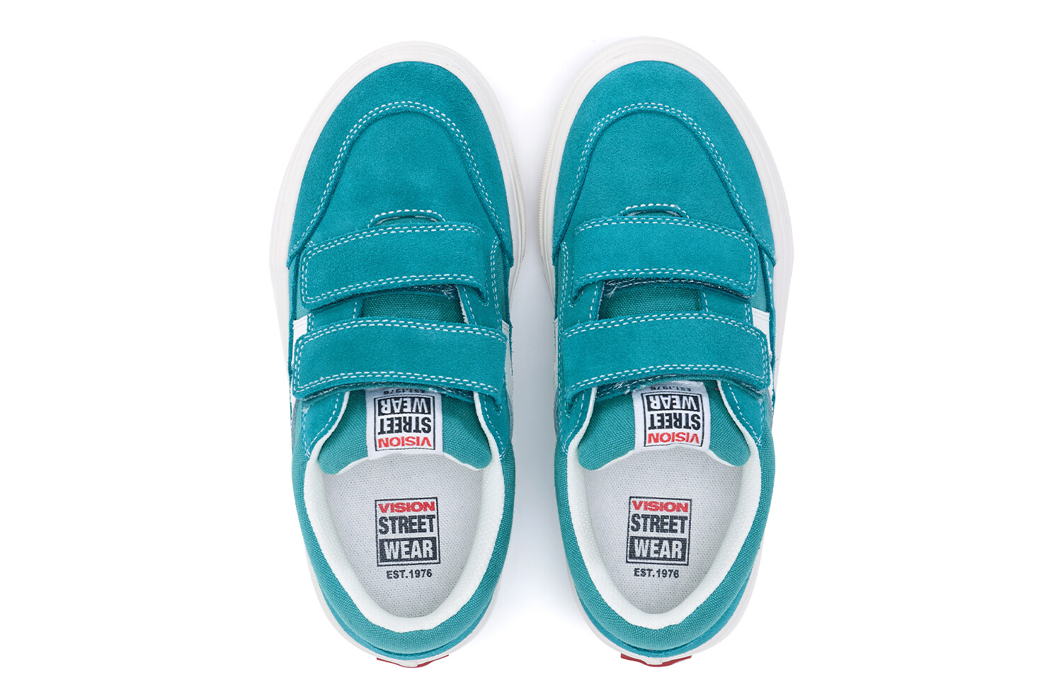 Детские парусиновые туфли Stick Light Kids Low-top бирюзового цвета Vision Street Wear, бирюзовый — фото 3