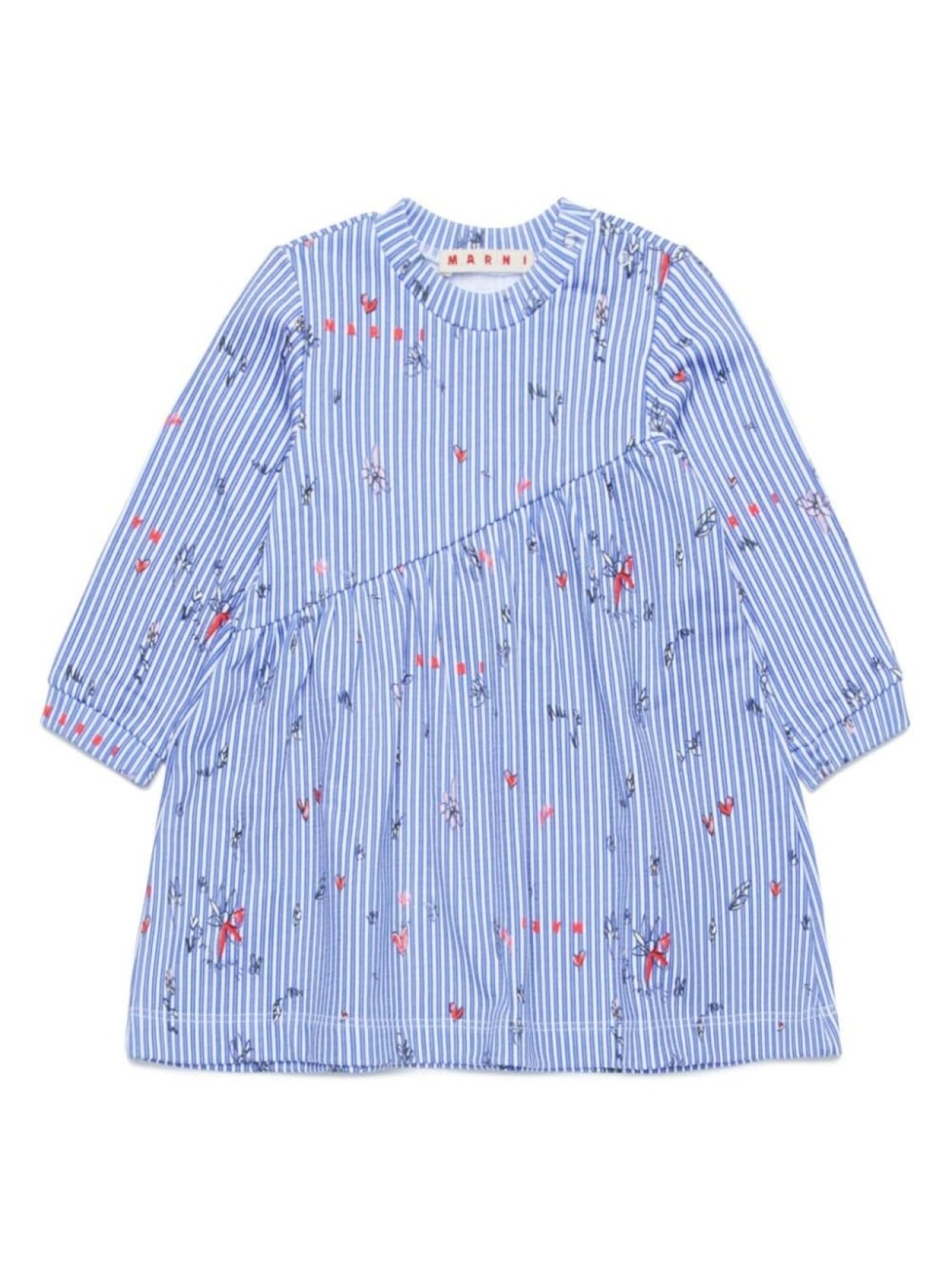 

Marni Kids платье в полоску, синий