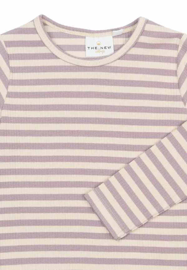 Футболка Tnstfro l_s tee long sleeved top The New Siblings, в полоску цвета морского тумана — фото 3
