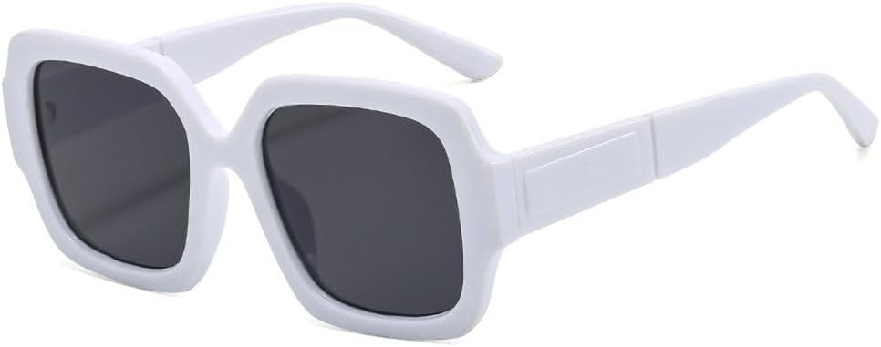 

Модные квадратные солнцезащитные очки 2027 года для мужчин в винтажном стиле, для женщин, квадратные очки для активного отдыха, солнцезащитные очки UV400 для женщин MTZJH, White