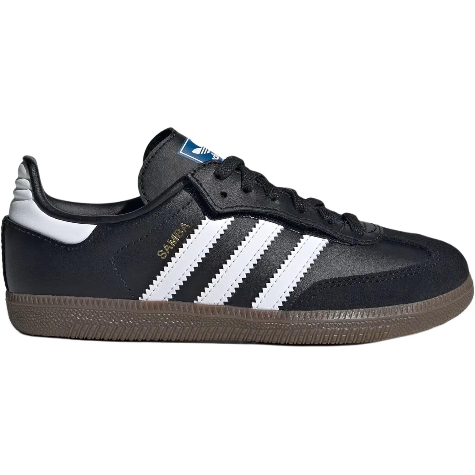 Adidas Originals Детские кроссовки для скейтбординга SAMBA OG, износостойкие, низкие, цвет: черный, для детей от 3 до 7 лет — фото 2