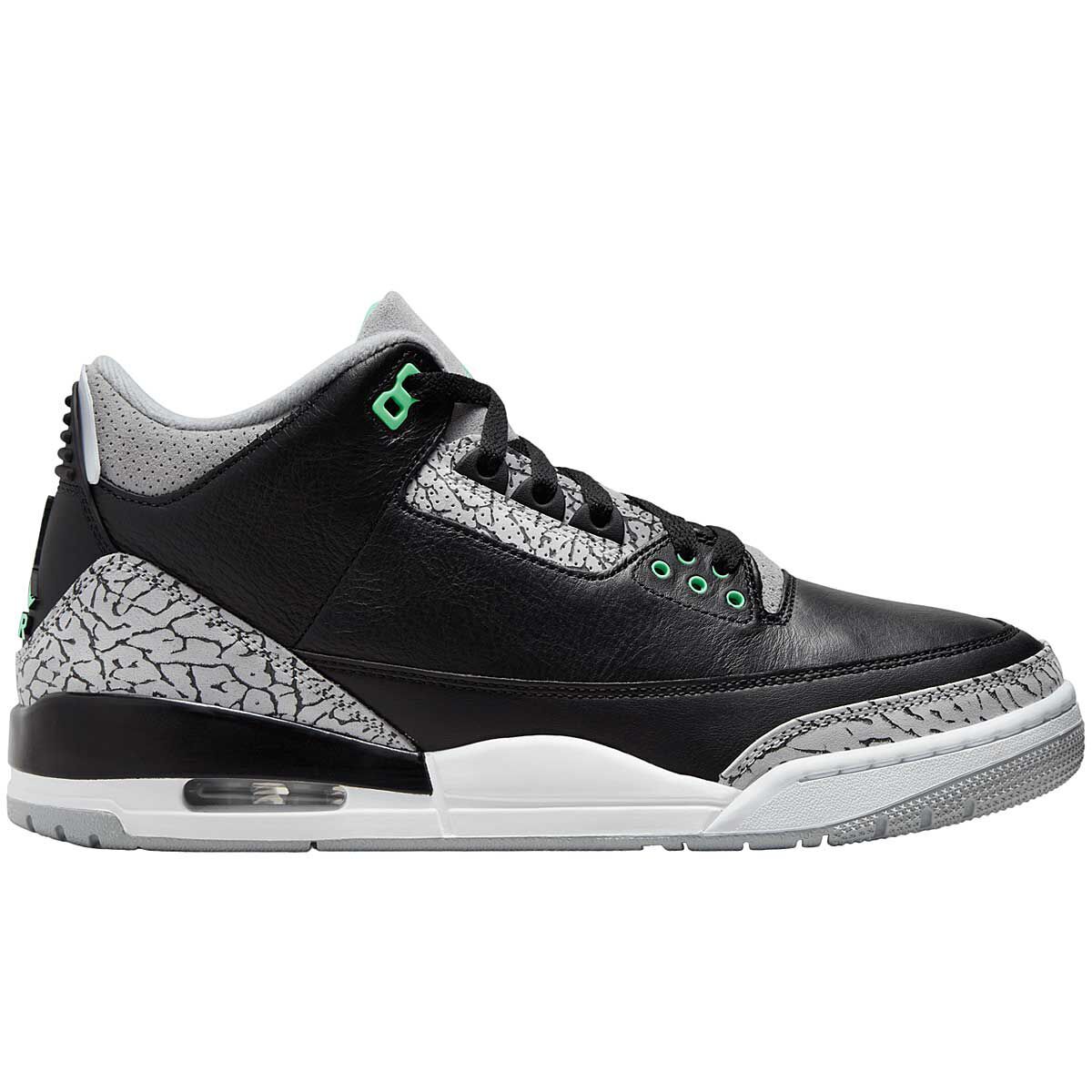 

Кроссовки Air Jordan 3 Retro green Glow, цвет Schwarz/Glänzendes Grün/Wolfgrau/Weiß