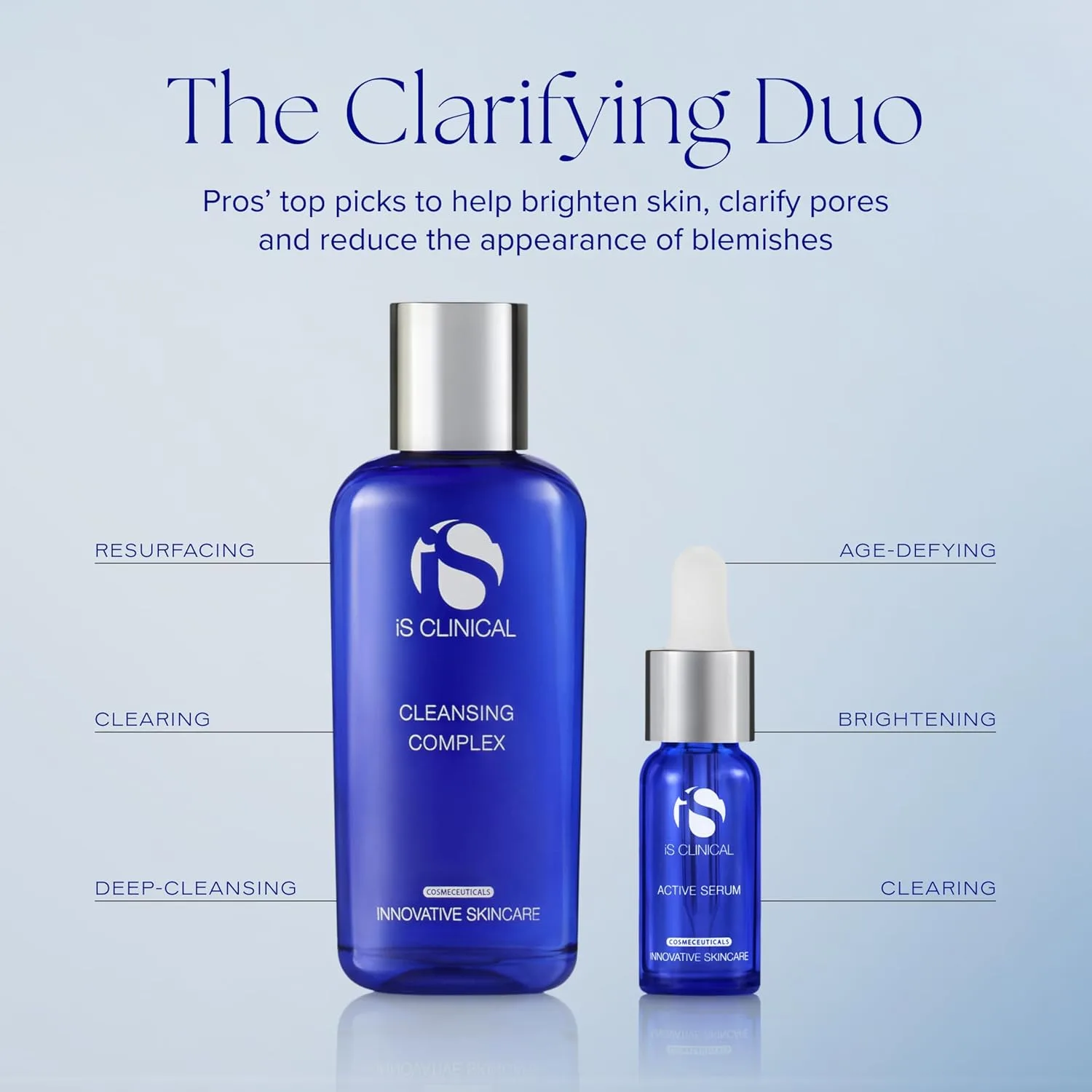Набор iS CLINICAL Cleansing Complex, 3in1 очищающее средство для глубоких пор, 59 мл + iS CLINICAL Active Serum, антивозрастная сыворотка, 15 мл — фото 2