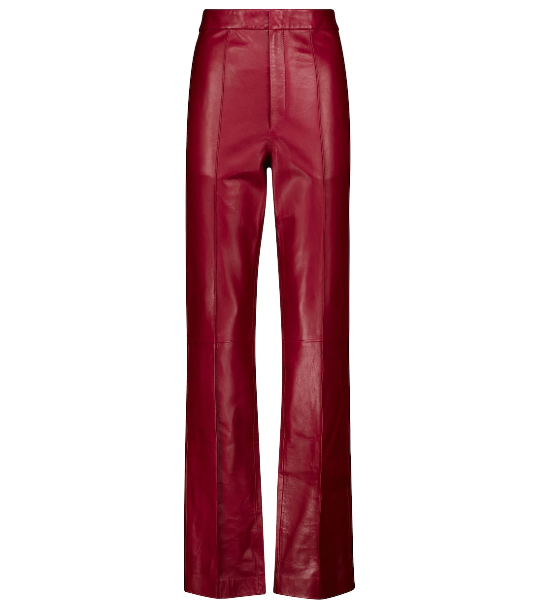 

Кожаные брюки с высокой талией Bilirokia Isabel Marant, Raspberry