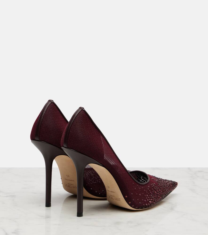 Туфли-лодочки Love 100 с кристаллами Jimmy Choo, Deep Merlo — фото 2