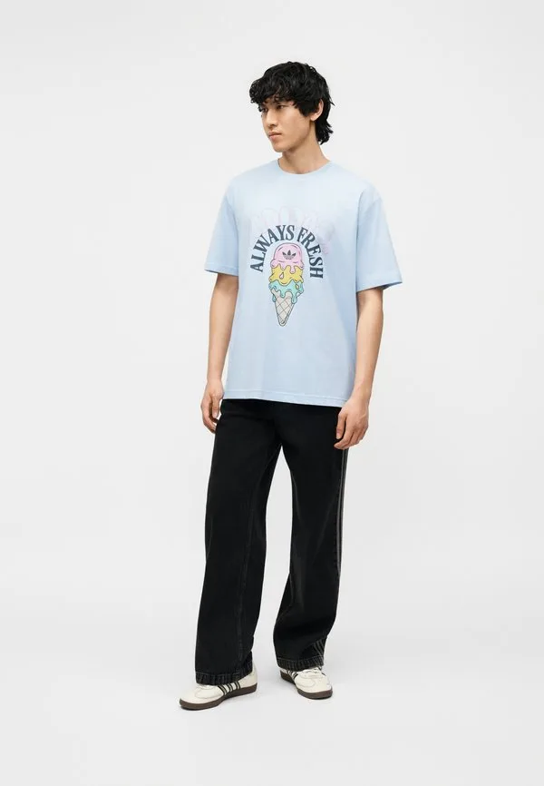 Свободная футболка с графическим принтом Adidas Originals, Crystal Sky — фото 3