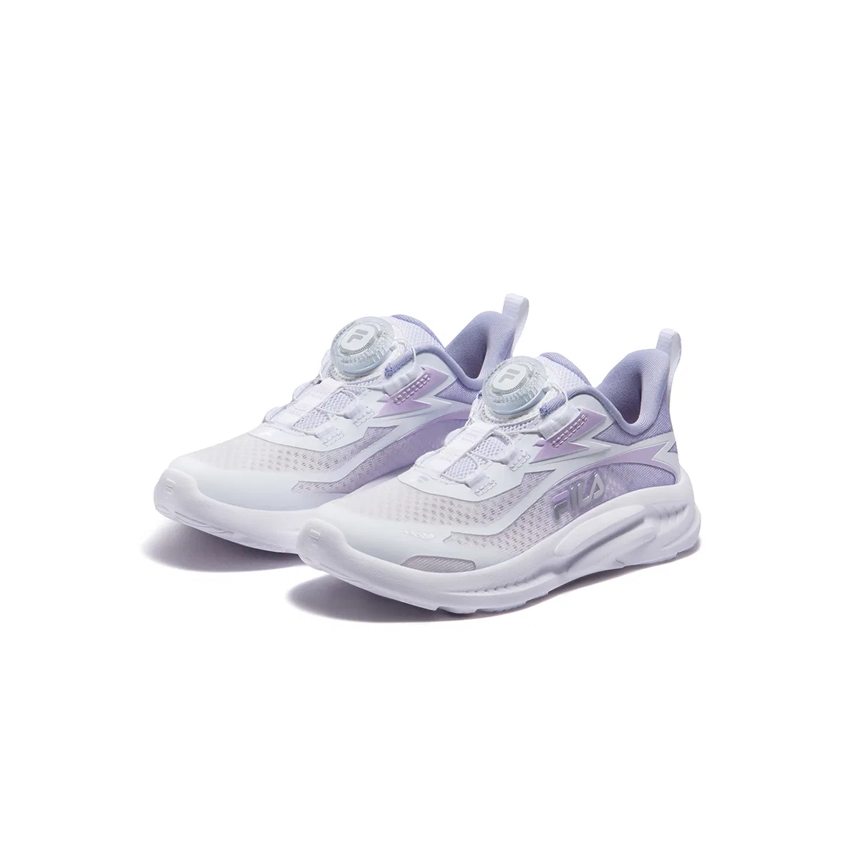 Кроссовки FILA Performance FPF Fabric Cushioning Breathable Running Shoes White/Heather Purple Kids' FILA KIDS, FILA White/Heather Purple — фото 4