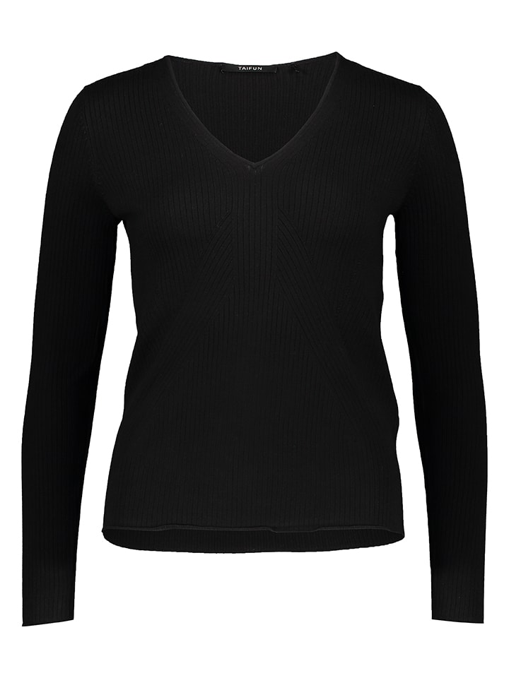 

TAIFUN Черный свитер