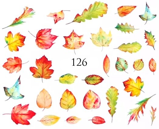 

Водные наклейки для ногтей - №126, Raisin