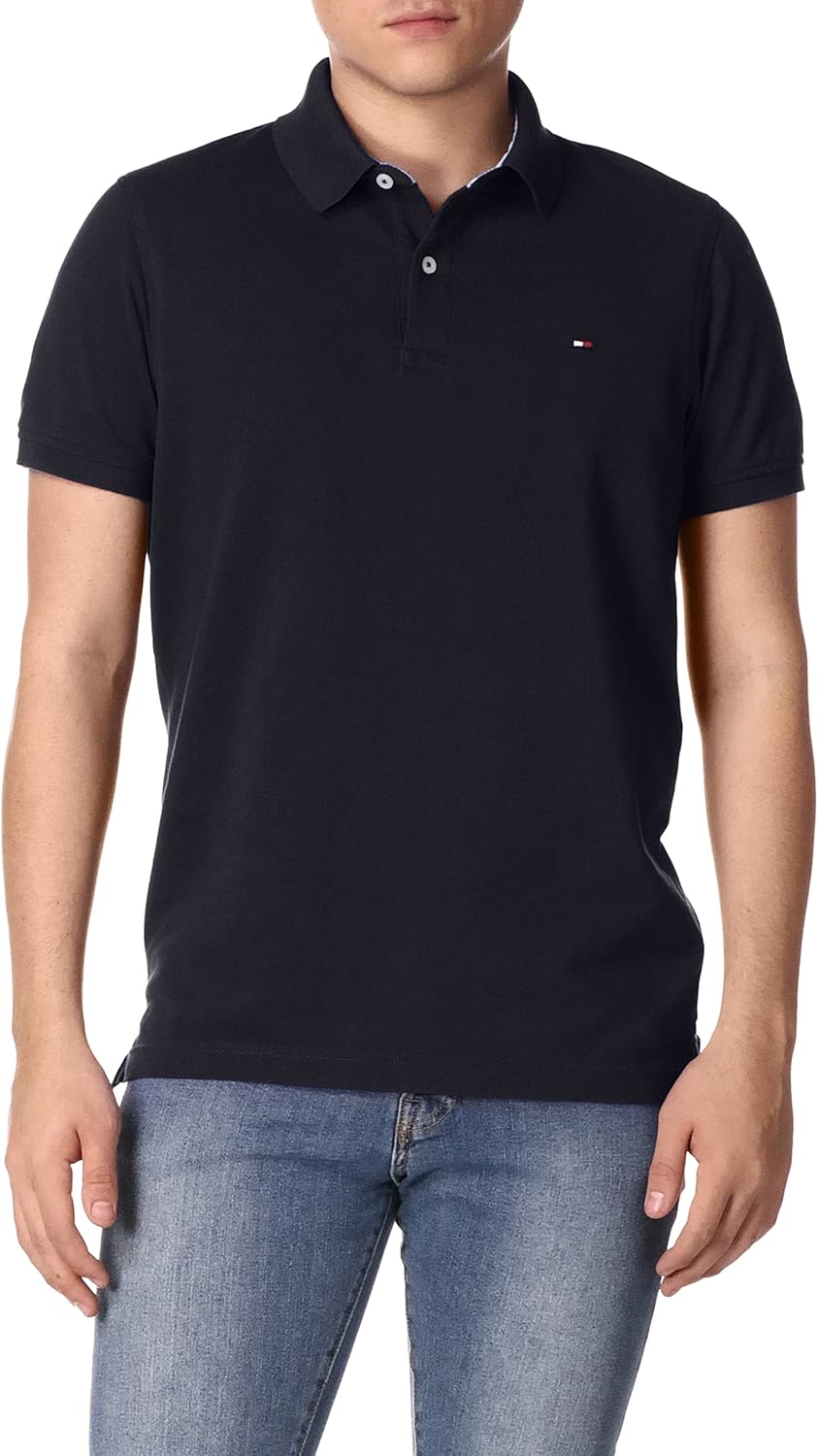 

Мужской воротник-поло Tommy Hilfiger S/S, размер M, эластичный, размер Sf, Sky Captain