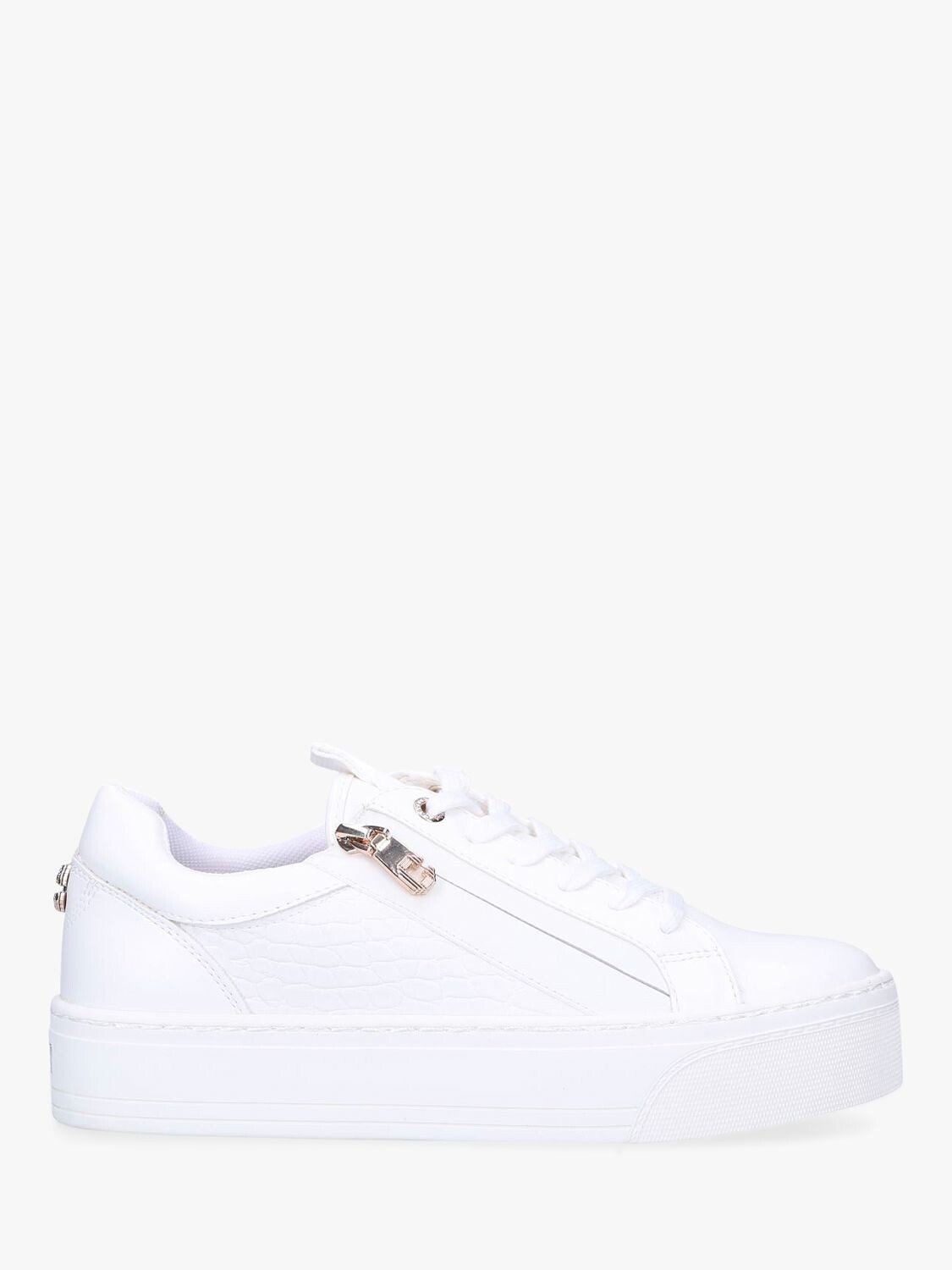 

Кроссовки на шнуровке на молнии Carvela Junior, белые, Белый, Кроссовки на шнуровке на молнии Carvela Junior, белые