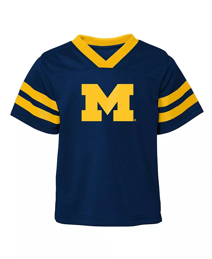 Комплект из двух предметов: топ и брюки темно-синего цвета Michigan Wolverines Red Zone для больших мальчиков и девочек Outerstuff — фото 4