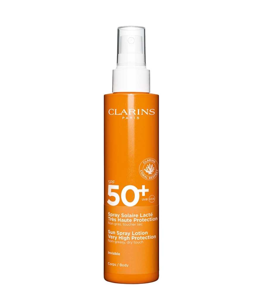 

Солнцезащитный спрей CLARINS Spray Solaire Lacté Très Haute Protection SPF 50+, 150 ml