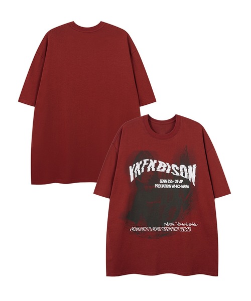 

Футболка короткая с принтом HOOK, красная