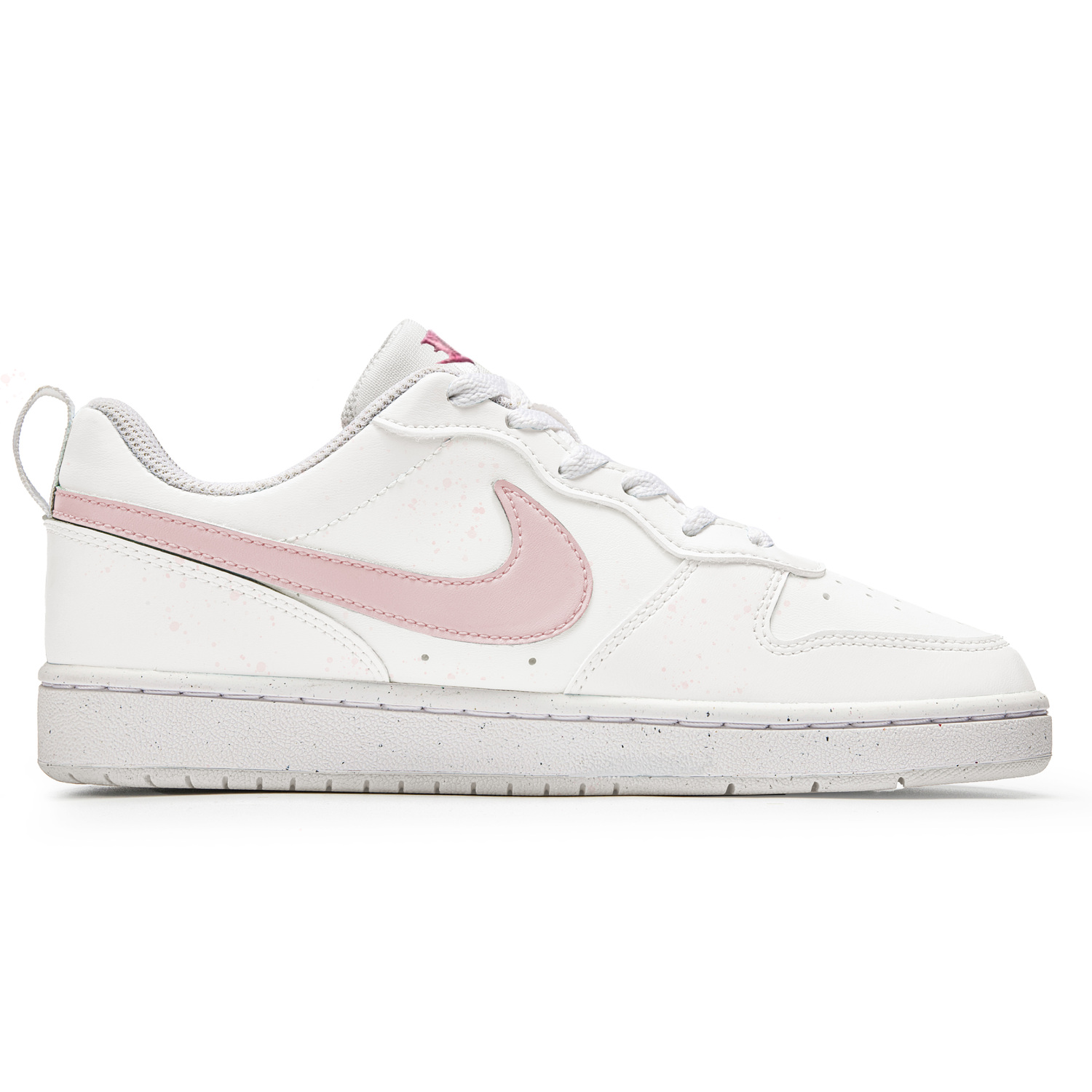 Nike Детские скейтбордистские кроссовки Court Borough Girlish Rhyme с низким верхом, износостойкие, бежево-розовые, для подростков — фото 3