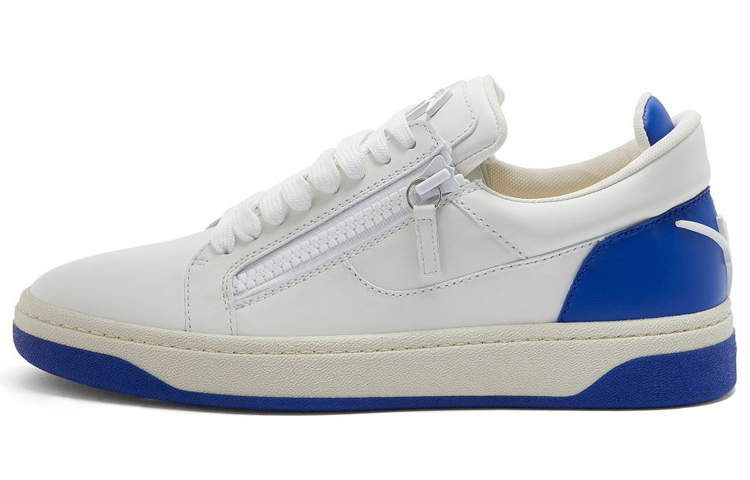 

Низкие кожаные кроссовки Giuseppe Zanotti, White Blue