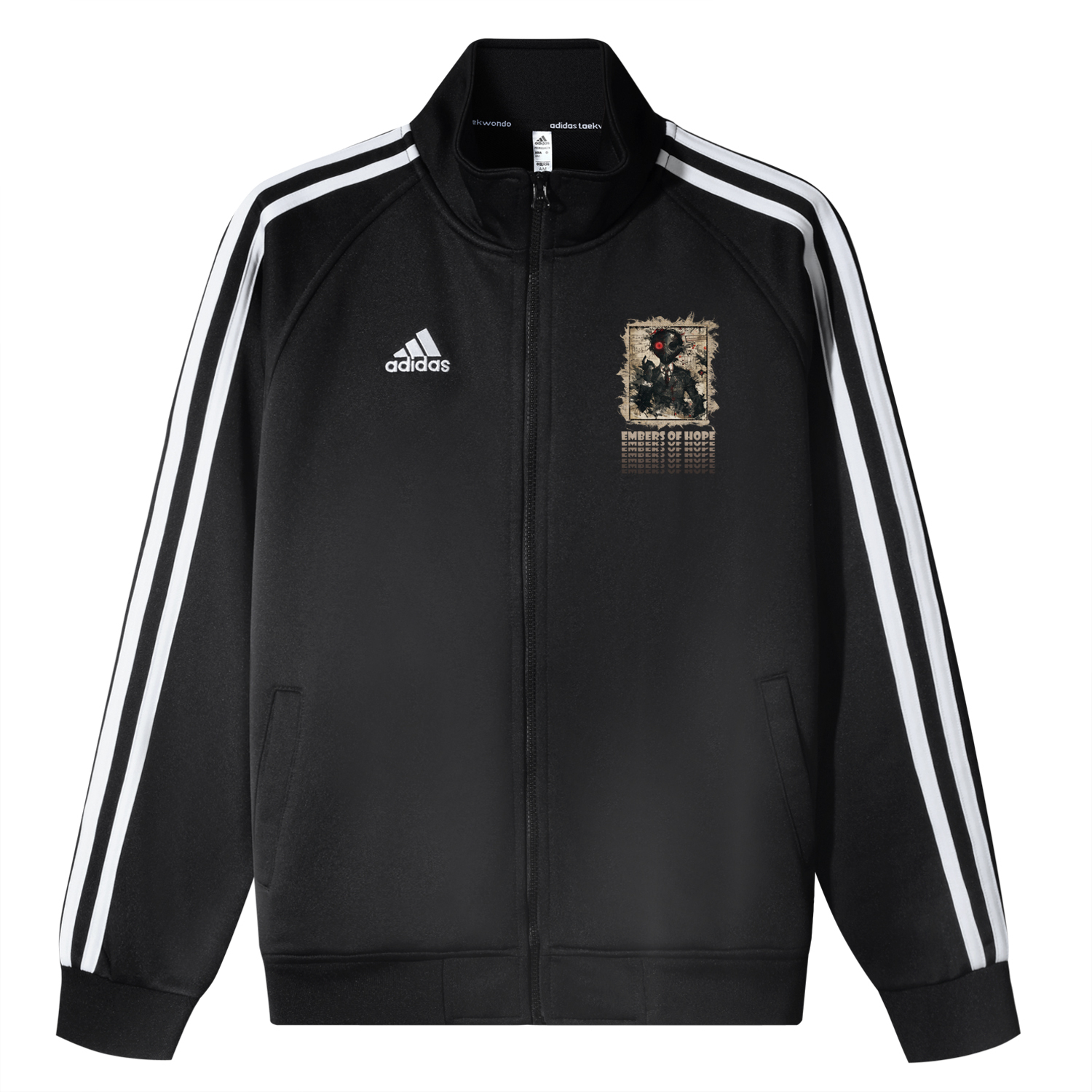 

Adidas Унисекс куртка 3-Stripes черная, Black