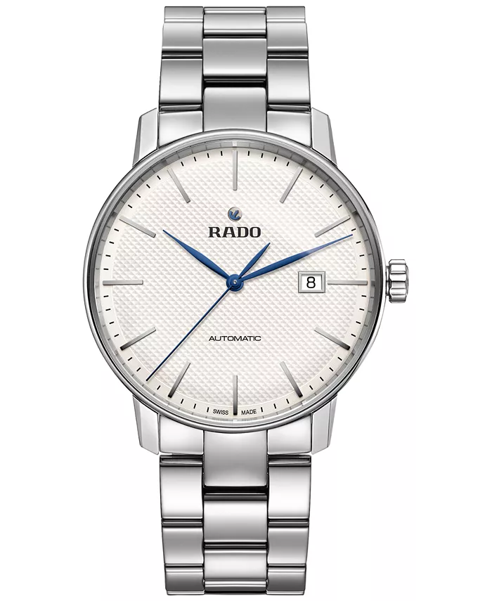

Унисекс-часы Swiss Automatic Coupole Classic с браслетом из нержавеющей стали, 41 мм, модель R22876013 Rado, белый