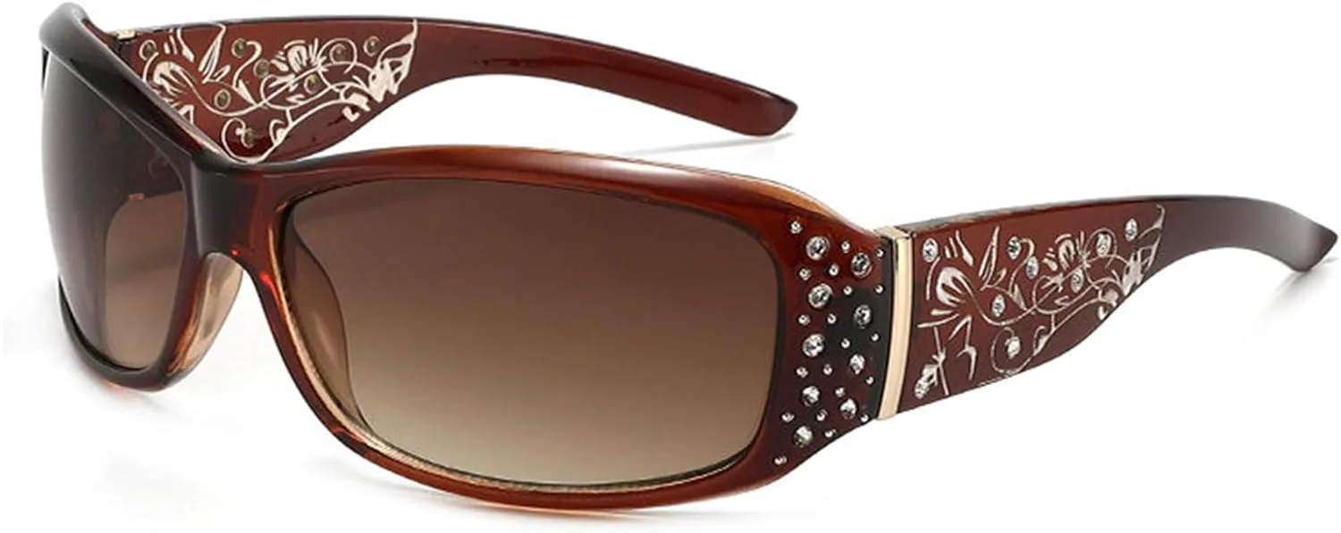 

Женские солнцезащитные очки Willochra Fashion, украшенные стразами, с защитой от УФ-излучения UV400, идеально подходят для вождения, рыбалки и шопинга, C3