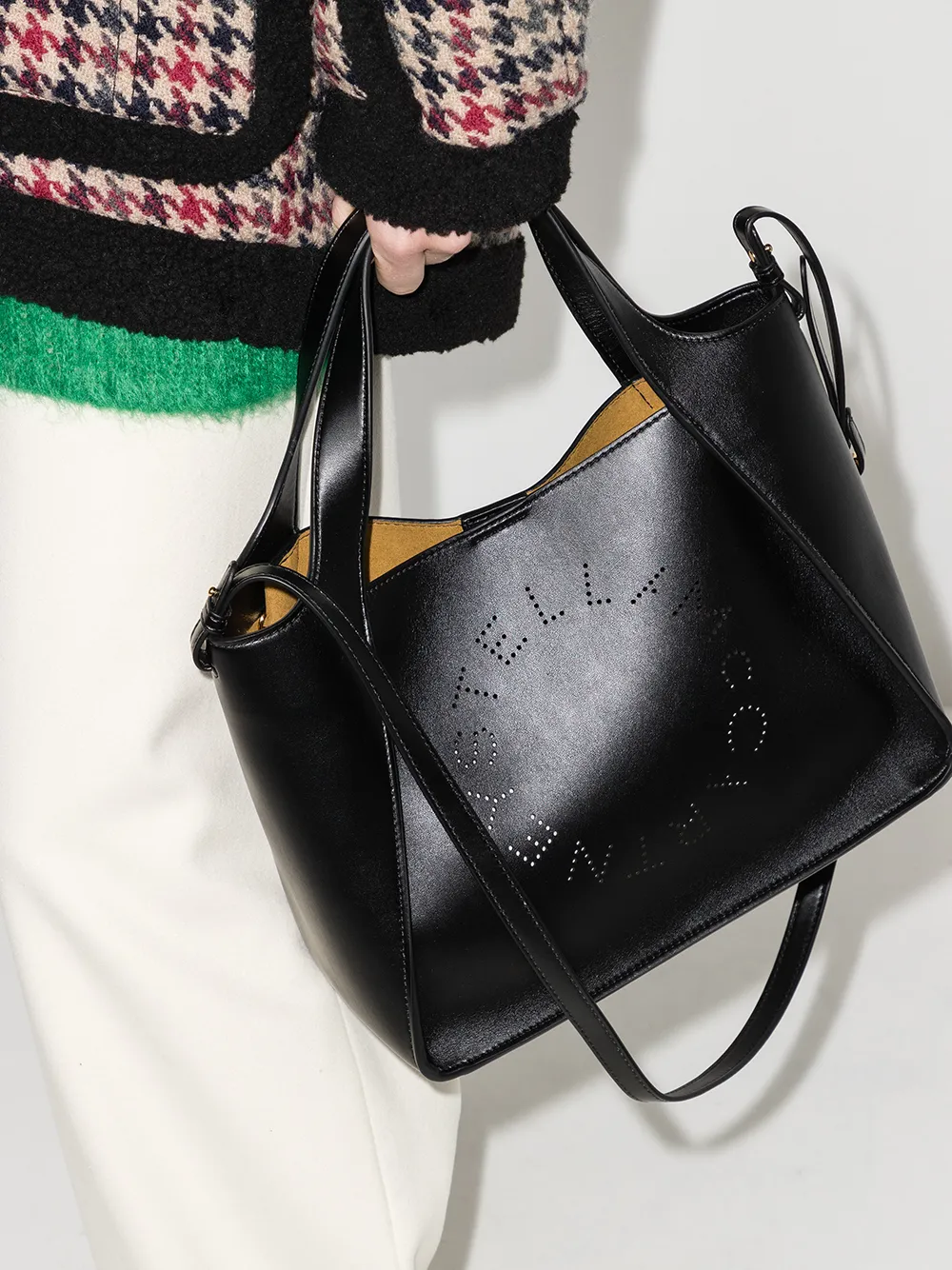 Сумка-тоут Stella Logo из искусственной кожи STELLA MCCARTNEY, черный — фото 2