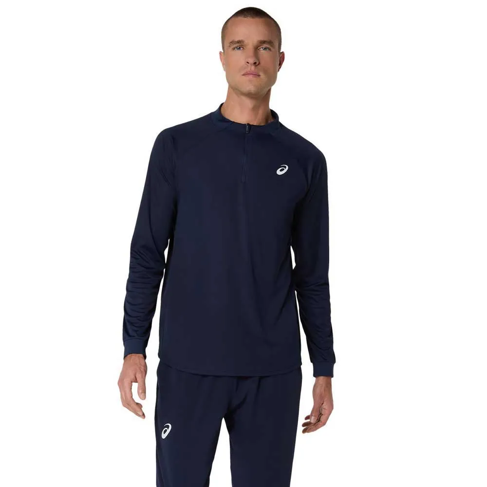 

Футболка с длинным рукавом Asics Match half zip, синий