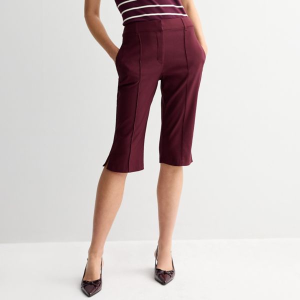 

Женские брюки-капри с разрезом Nine West, цвет maddie plum