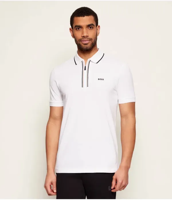 Поло Philix GOC slim fit Boss Green, белый