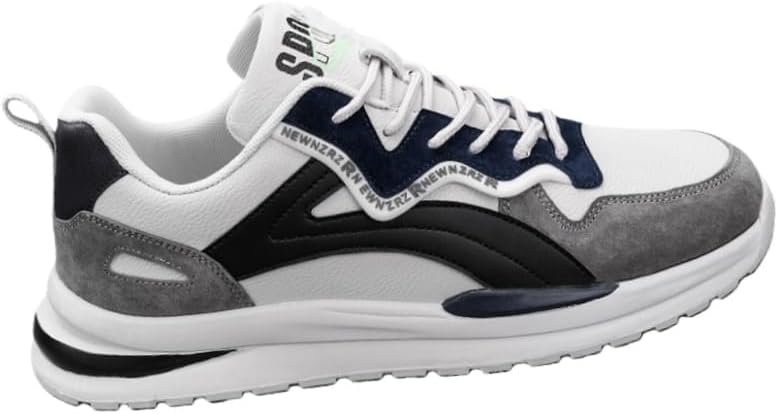 

Мужские дышащие спортивные кроссовки из сетки, удобные повседневные беговые кроссовки, мягкие для прогулок и занятий на улице Fmshi, белый/черный