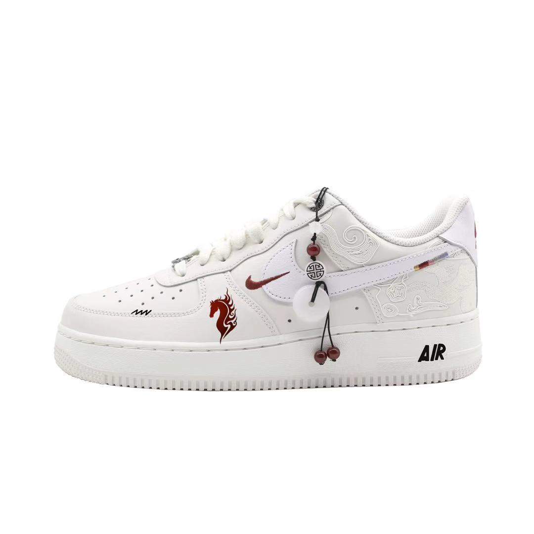 

Air Force 1 2022 Limited CNY New Year Model, Jade Palace Fierce Horse Synthetic Leather Nike, jade pavilion's fury