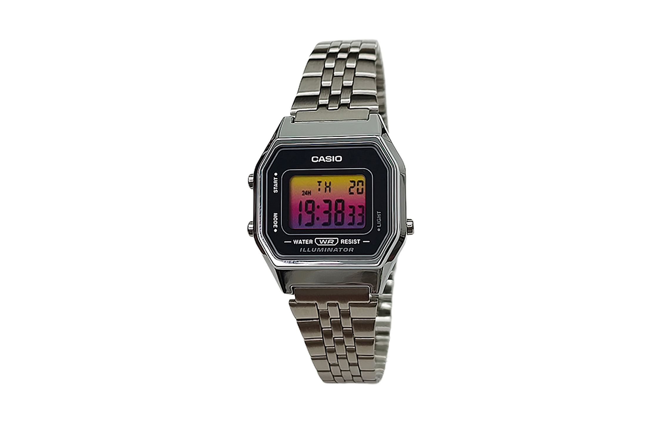 

CASIO Часы Retrofit Series Quartz Movement Stainless Steel Strap Watch Men's Watch Black Dial