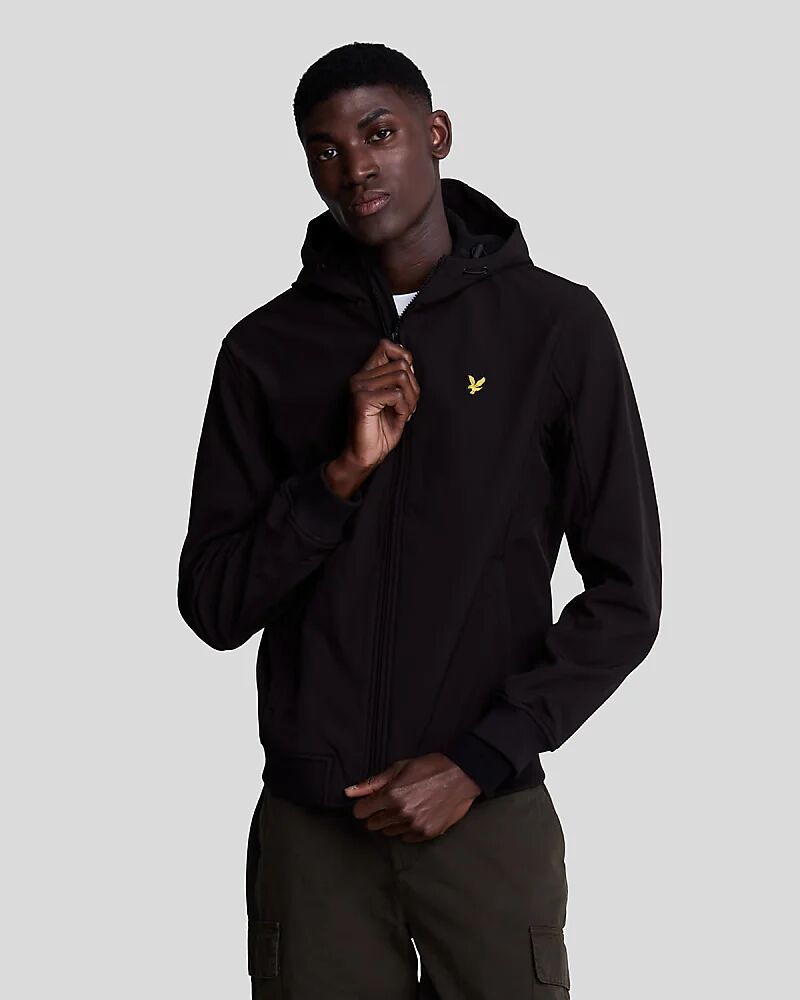 

Куртка Softshell с флисовой спинкой черного цвета Lyle & Scott