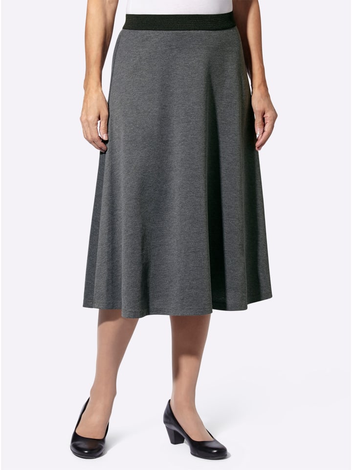 

Юбка из джерси черного цвета + антрацитовый меланж WITT WEIDEN