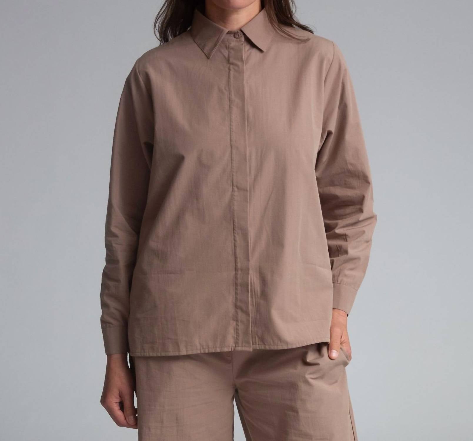 

Рубашка Celia Jane цвета мокко Beaumont Organic, цвет mocha