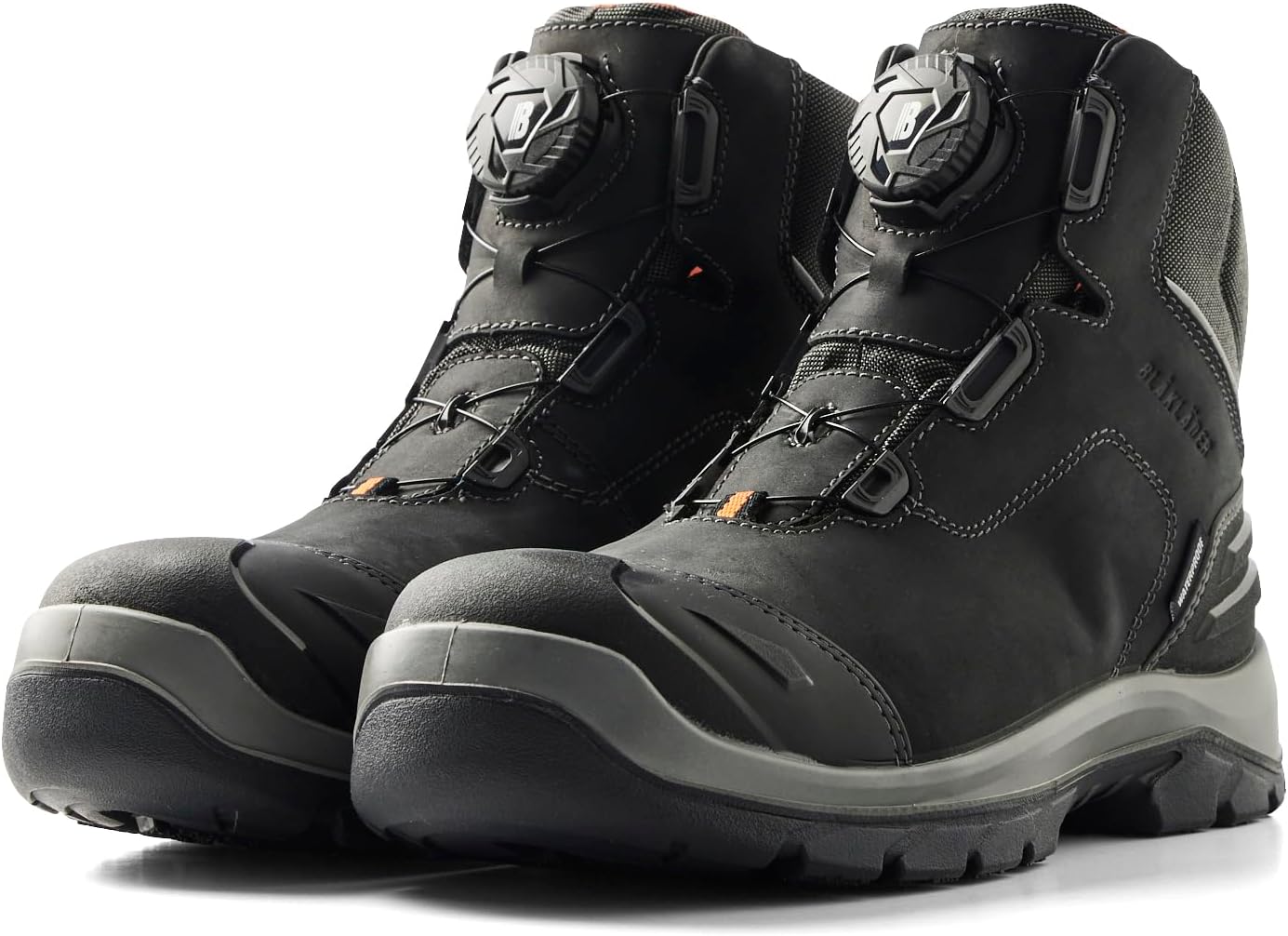 

Ботинки BLKLDER 2255 Elite 6 Freelock - долговечная кожа полного зерна, композитный носок, устойчивость к проколам, противоскользящие, система быстрой шнуровки и защита от электрических разрядов Blaklader, черный