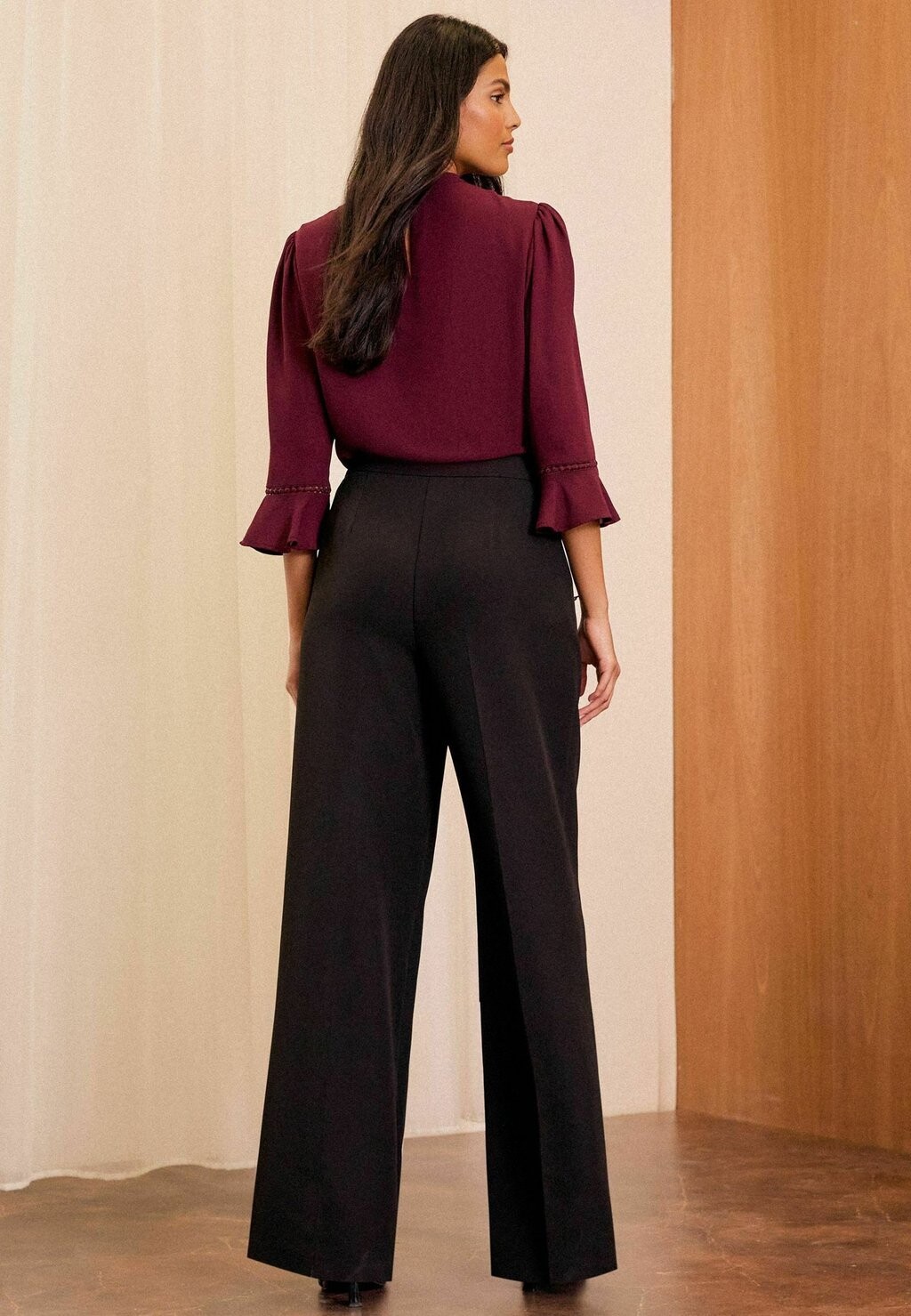 

Брюки MILITARY WIDE LEG TAILORED Love & Roses, черный