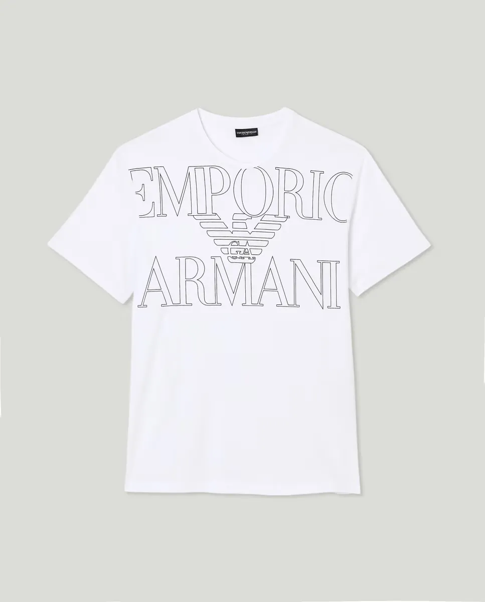 

Мужская футболка без рукавов с мегалоготипом Armani, белый