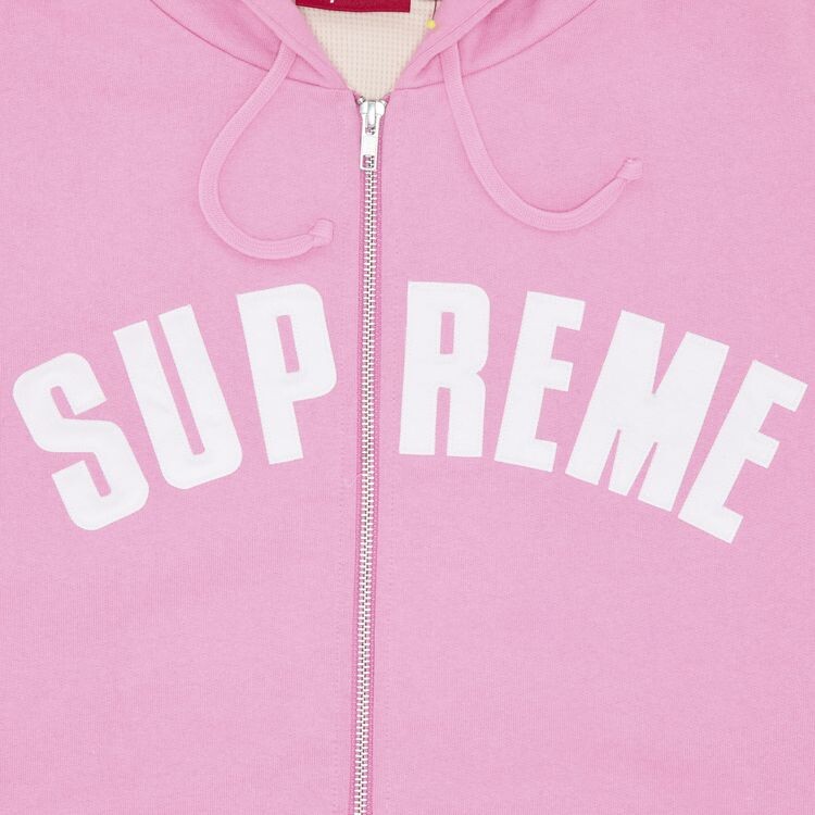 Толстовка Supreme Arc Thermal Zip Up Hooded Sweatshirt Pink, розовый — фото 2