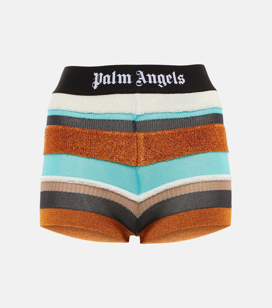 

Трикотажные шорты с полосками люрекса Palm Angels, Multicoloured