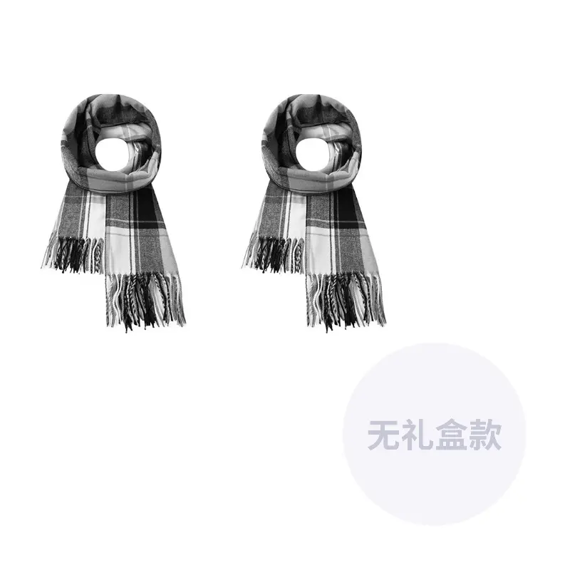 

Шарф из искусственного кашемира Xuantang унисекс, Black White+Black White